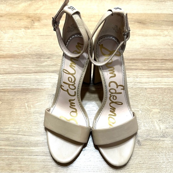 Sam Edelman Yaro Sandal Block Heel 4" Leather - Picture 1 of 11